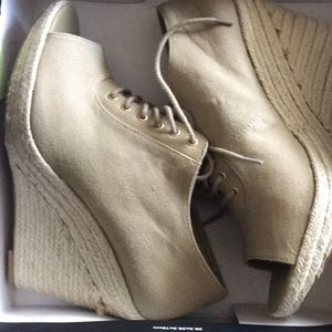Dark beige wedges 9.5